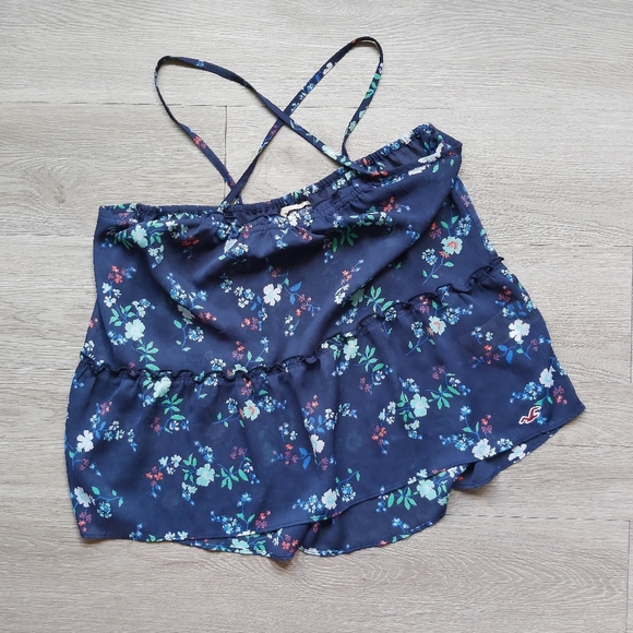 Hollister Tops - ❄️3/$30 Hollister Floral Sheer Tank Size L
